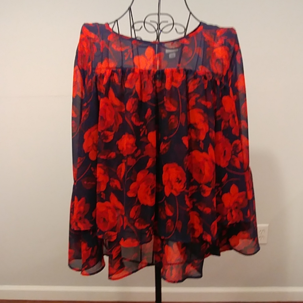 Rose Pattern Blouse